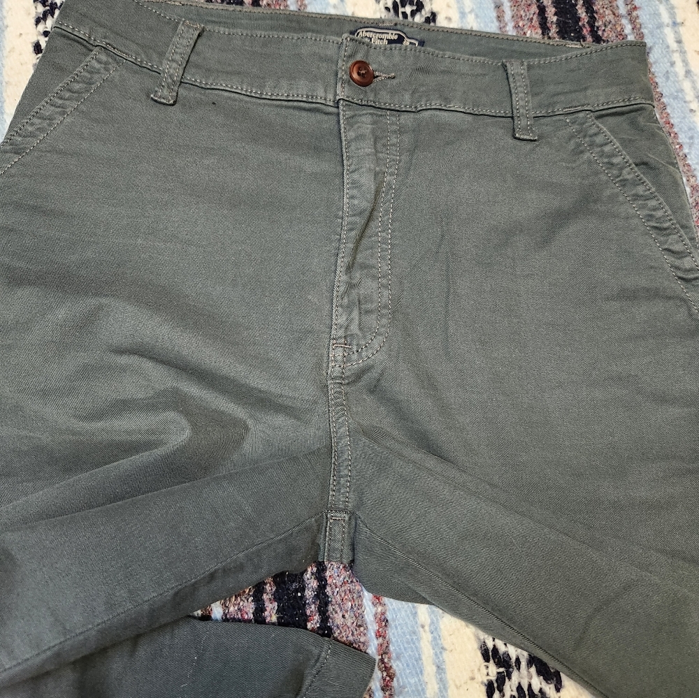 Abercrombie & Fitch Grey Chino Pant - Picture 3 of 5